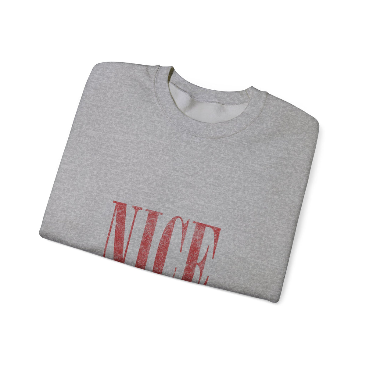 Nice-ish Crewneck Sweatshirt – Playful Retro Graphic Pullover