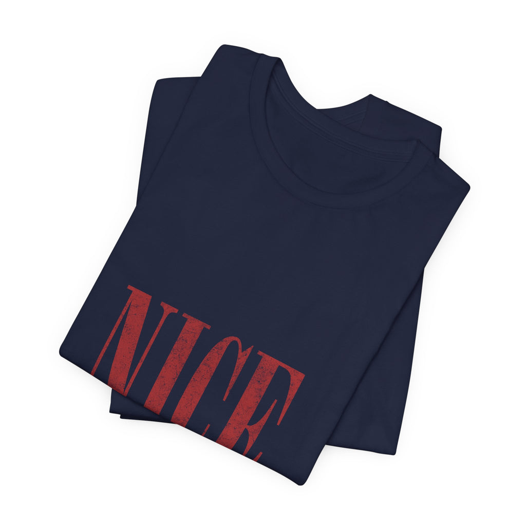 Nice-ish T-Shirt — Vintage Pink Typography Tee