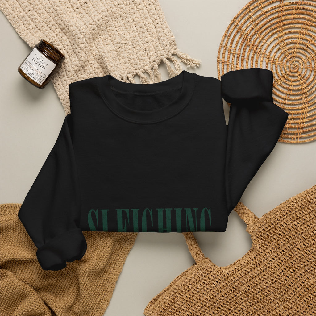 Sleighing Originally Crewneck Sweatshirt — Holiday Graphic Pullover