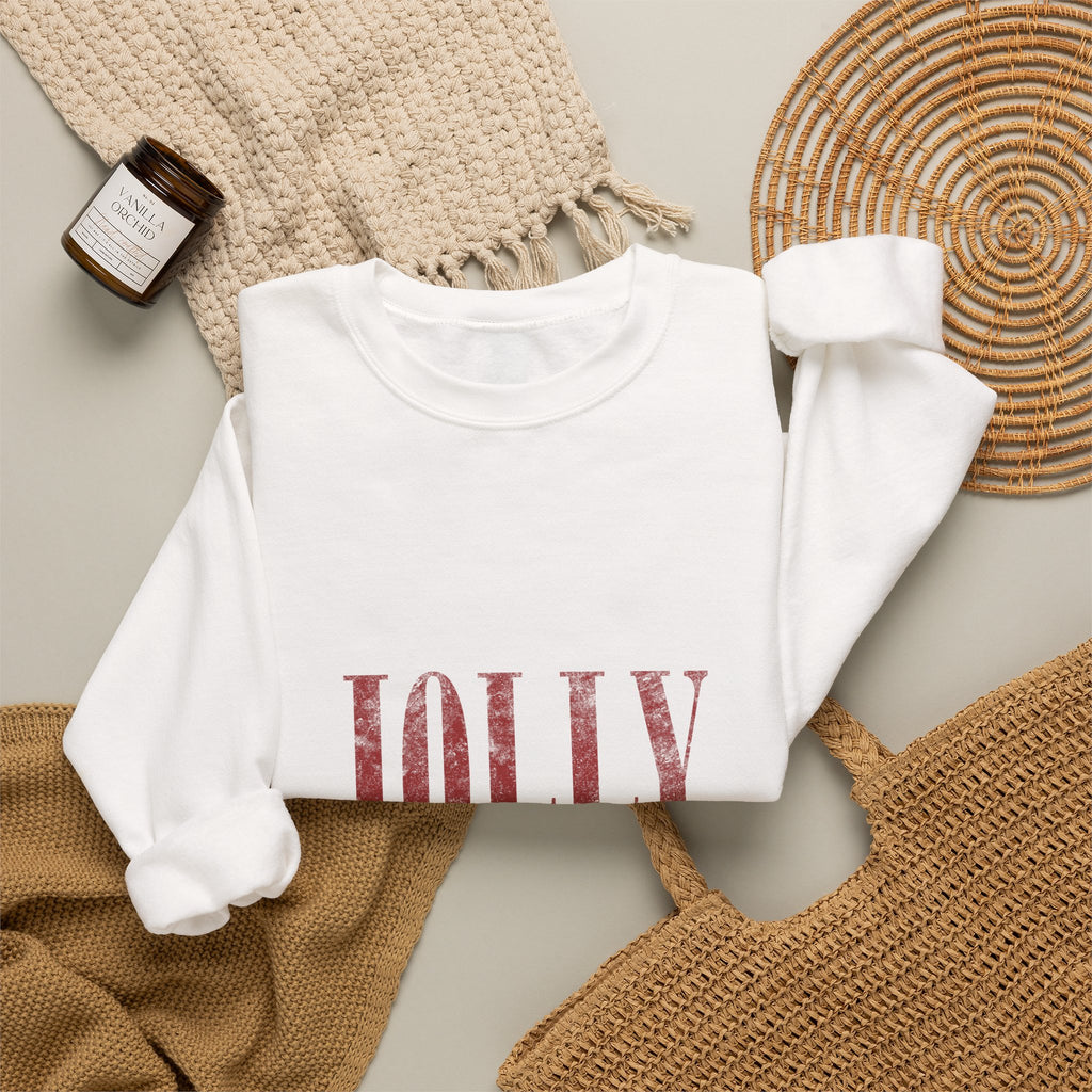 Jolly & Joyful Christmas Crewneck Sweatshirt