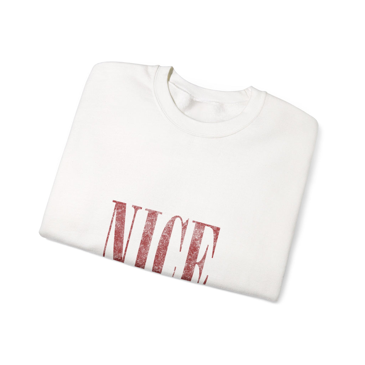 Nice-ish Crewneck Sweatshirt – Playful Retro Graphic Pullover