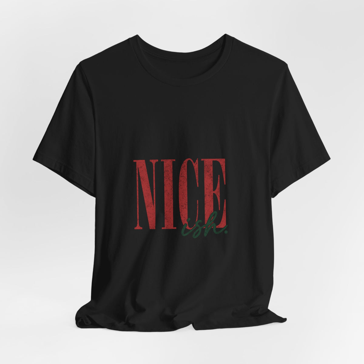 Nice-ish T-Shirt — Vintage Pink Typography Tee