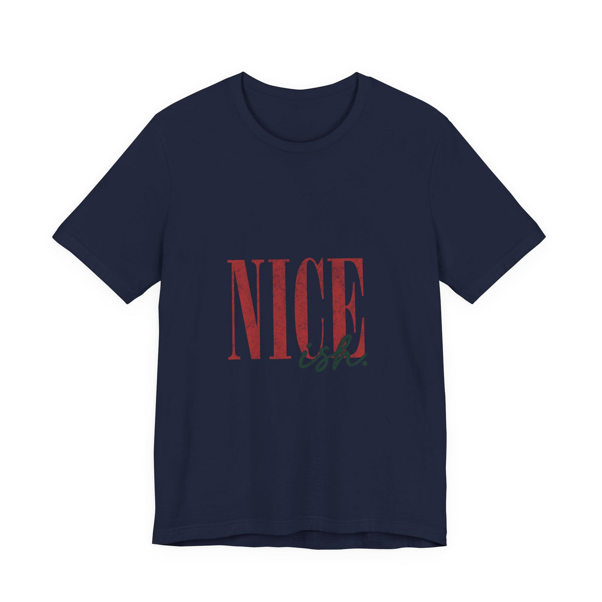 Nice-ish T-Shirt — Vintage Pink Typography Tee