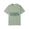 Sleighing Tee — Vintage Holiday Graphic T-Shirt with 'SLEIGHING, OBVIOUSLY.' Print
