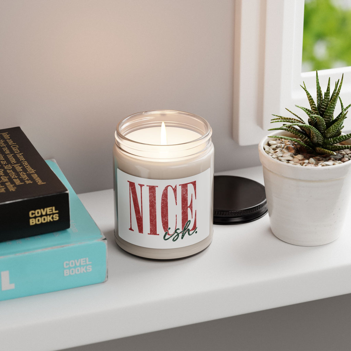 Nice-ish Scented Soy Candle — 9oz Holiday/Everyday Gift