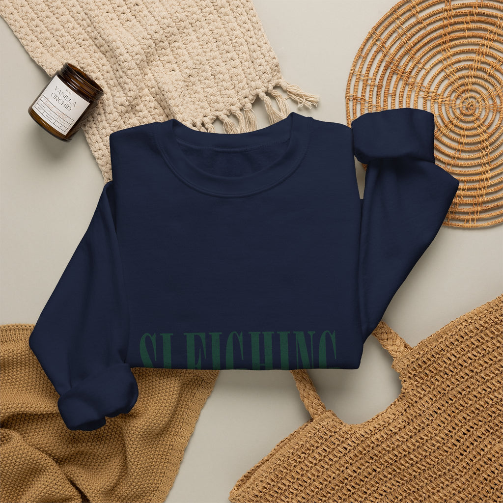 Sleighing Originally Crewneck Sweatshirt — Holiday Graphic Pullover