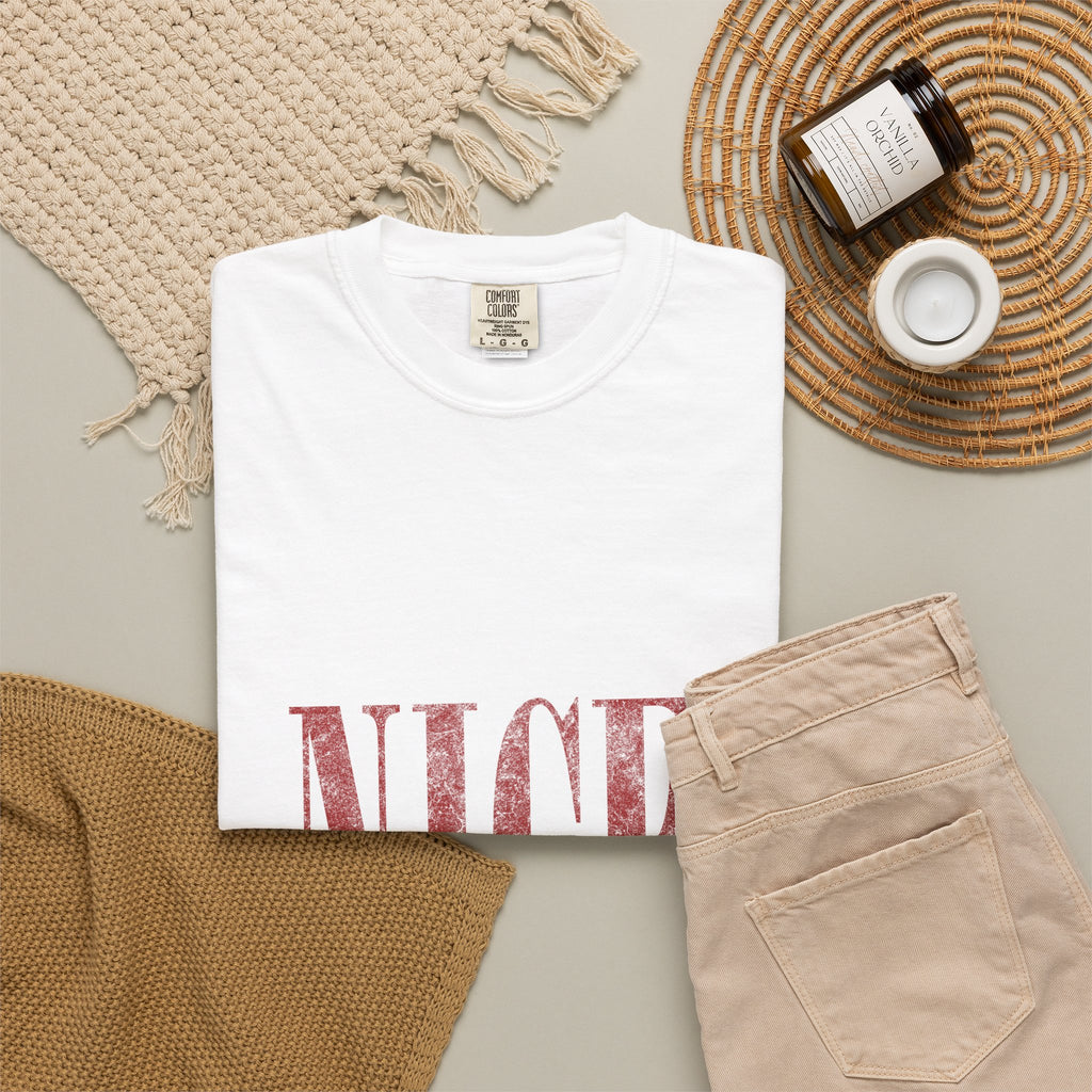 Nice-ish T-Shirt — Playful Distressed Typography Tee