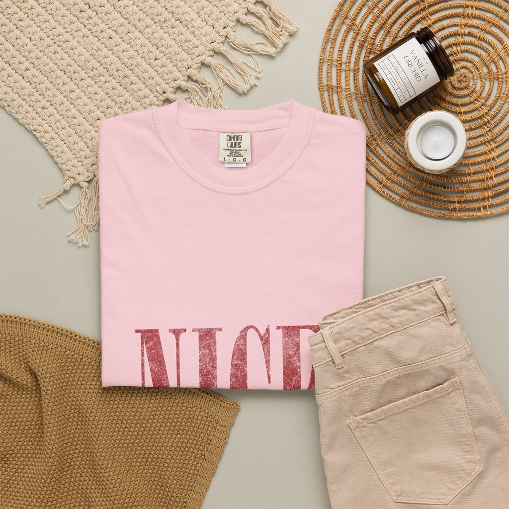 Nice-ish T-Shirt — Playful Distressed Typography Tee