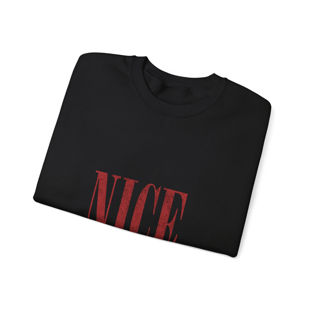 Nice-ish Crewneck Sweatshirt – Playful Retro Graphic Pullover