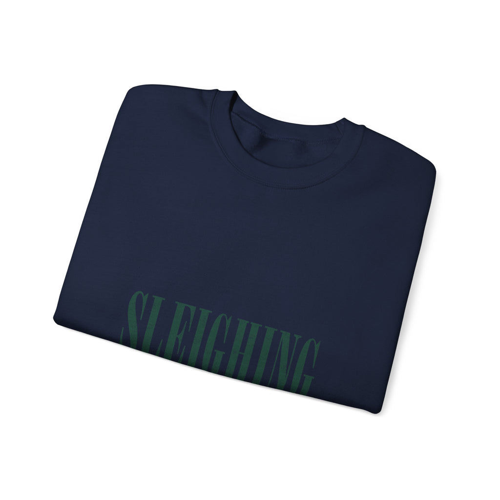 Sleighing Originally Crewneck Sweatshirt — Holiday Graphic Pullover