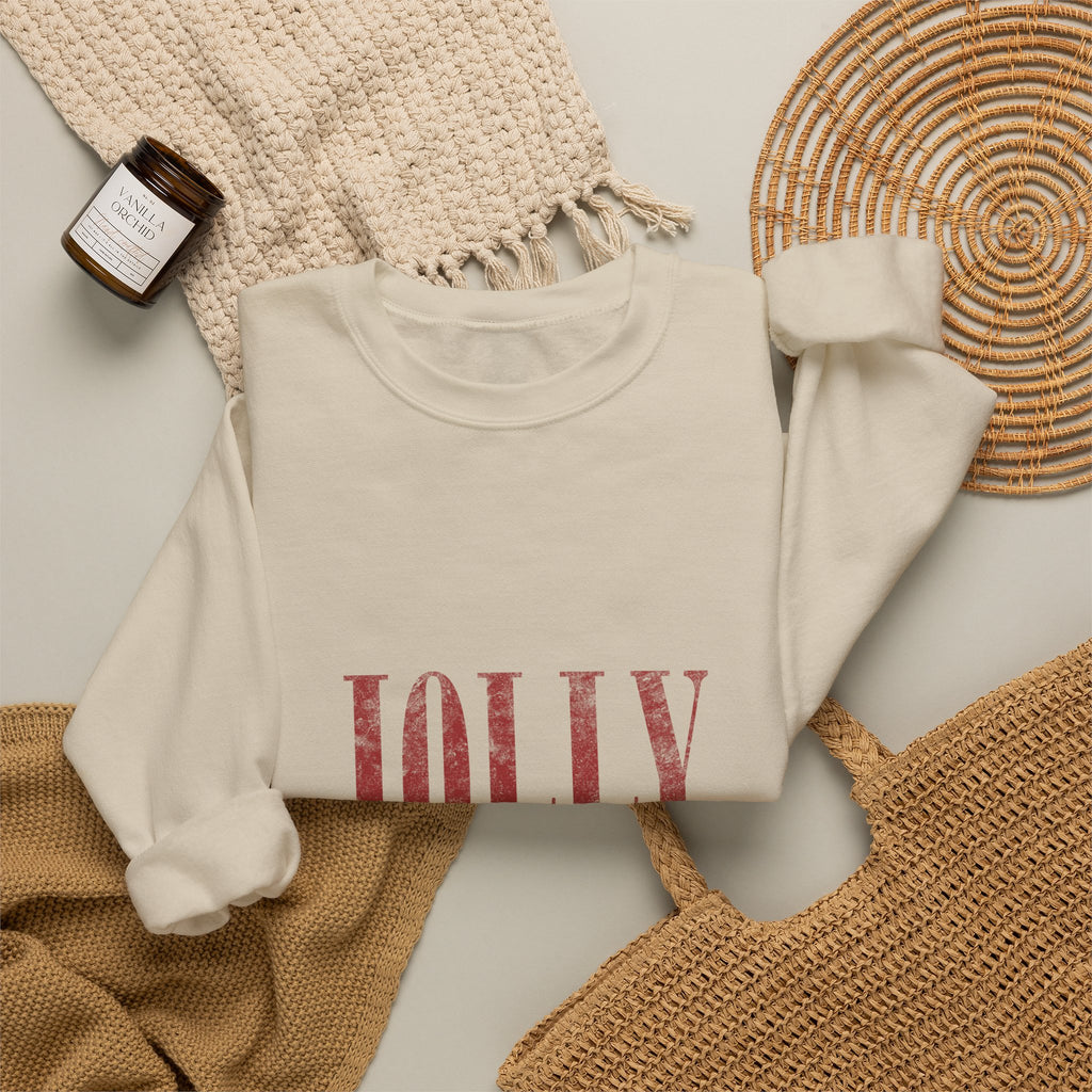 Jolly & Joyful Christmas Crewneck Sweatshirt