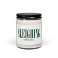 Sleighing, Obviously. Scented Soy Candle — 9oz Holiday Pine & Spice Jar
