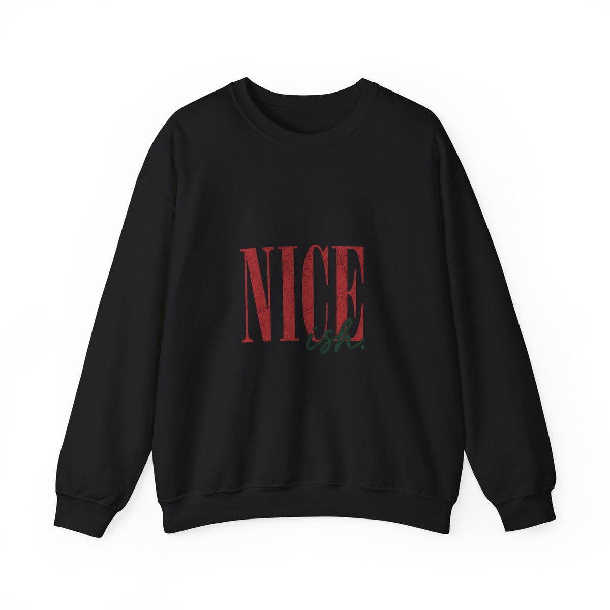Nice-ish Crewneck Sweatshirt – Playful Retro Graphic Pullover