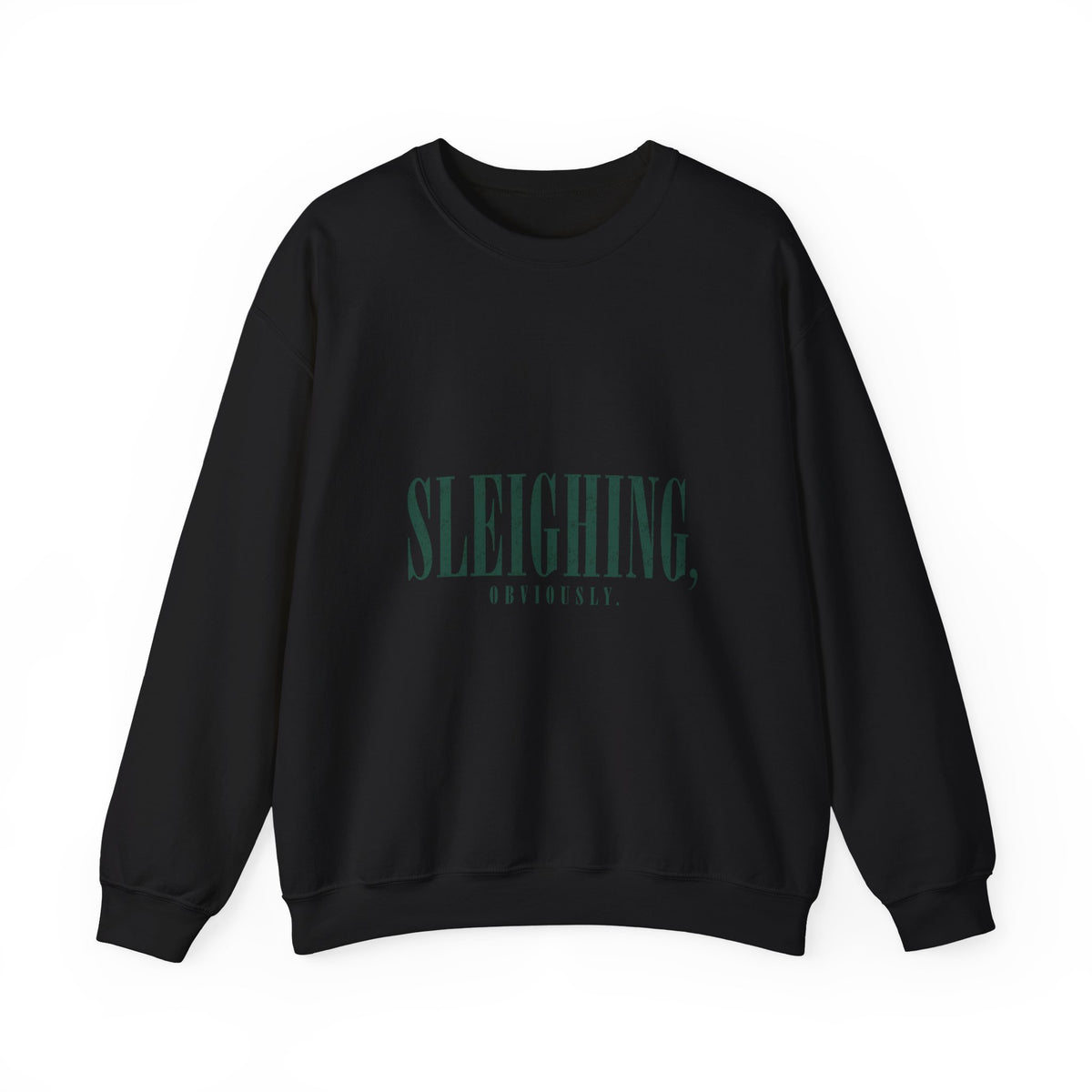 Sleighing Originally Crewneck Sweatshirt — Holiday Graphic Pullover