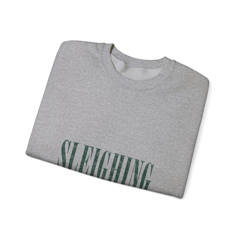 Sleighing Originally Crewneck Sweatshirt — Holiday Graphic Pullover