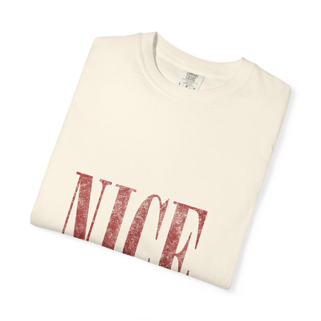 Nice-ish T-Shirt — Playful Distressed Typography Tee