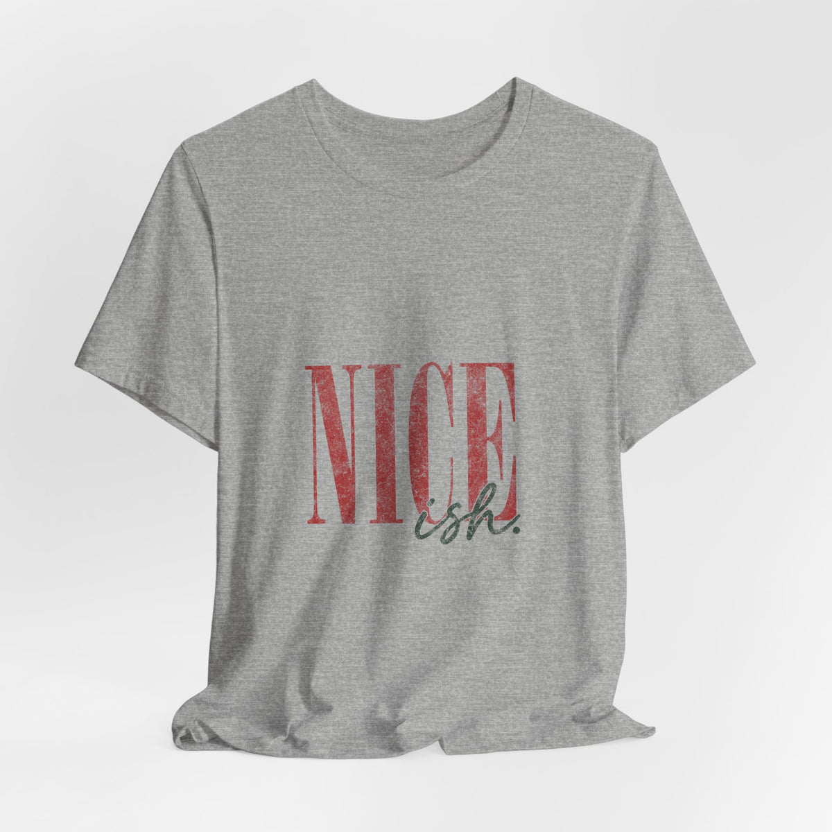 Nice-ish T-Shirt — Vintage Pink Typography Tee