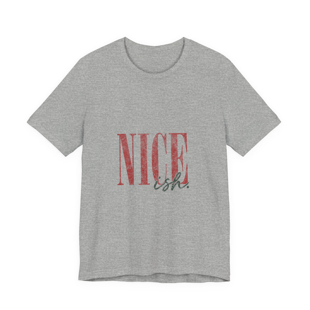 Nice-ish T-Shirt — Vintage Pink Typography Tee