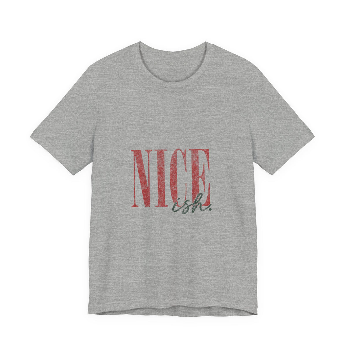 Nice-ish T-Shirt — Vintage Pink Typography Tee