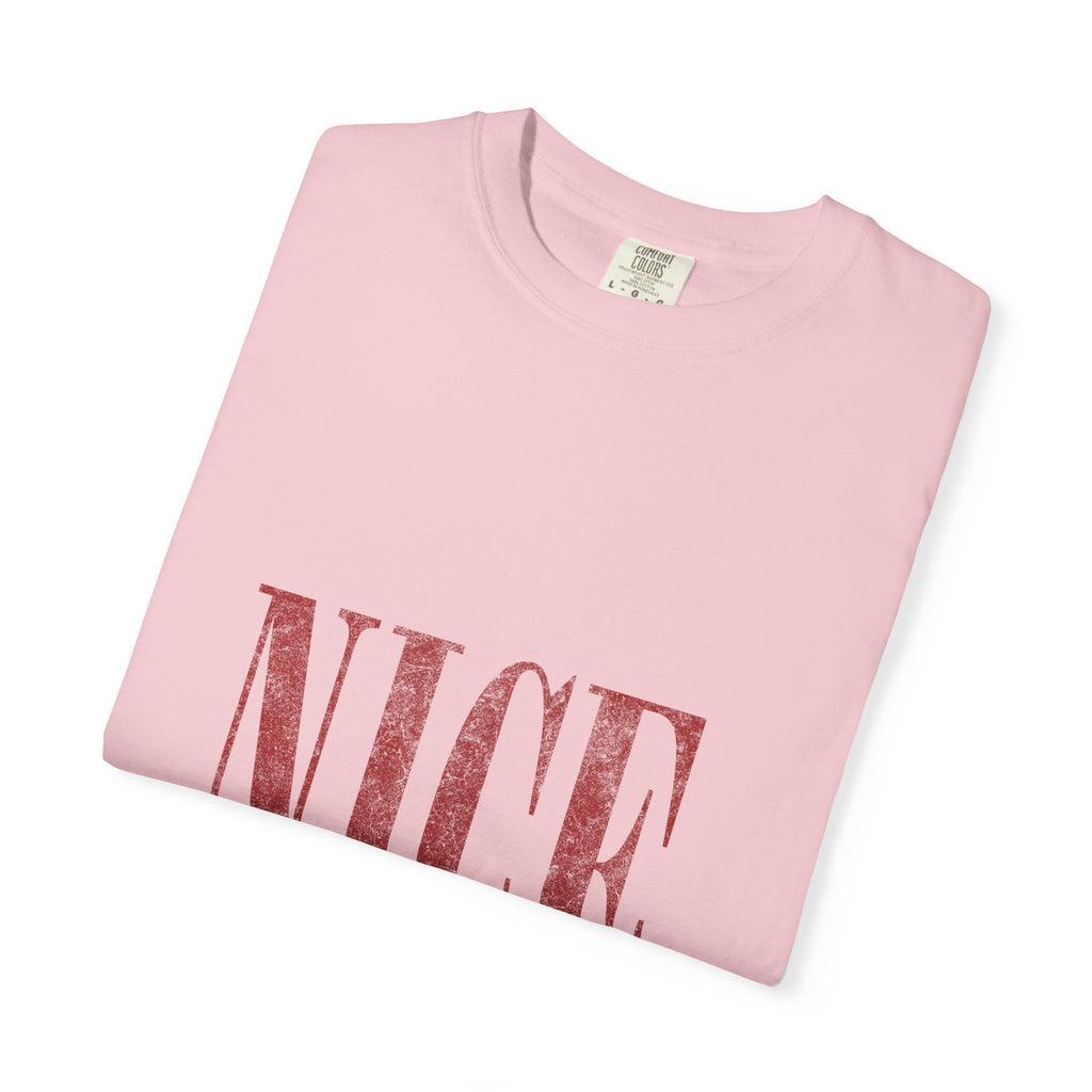 Nice-ish T-Shirt — Playful Distressed Typography Tee