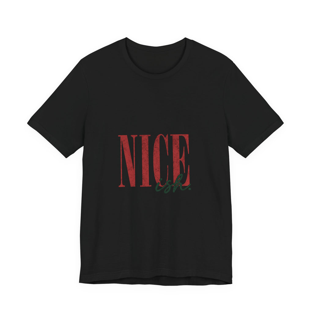 Nice-ish T-Shirt — Vintage Pink Typography Tee