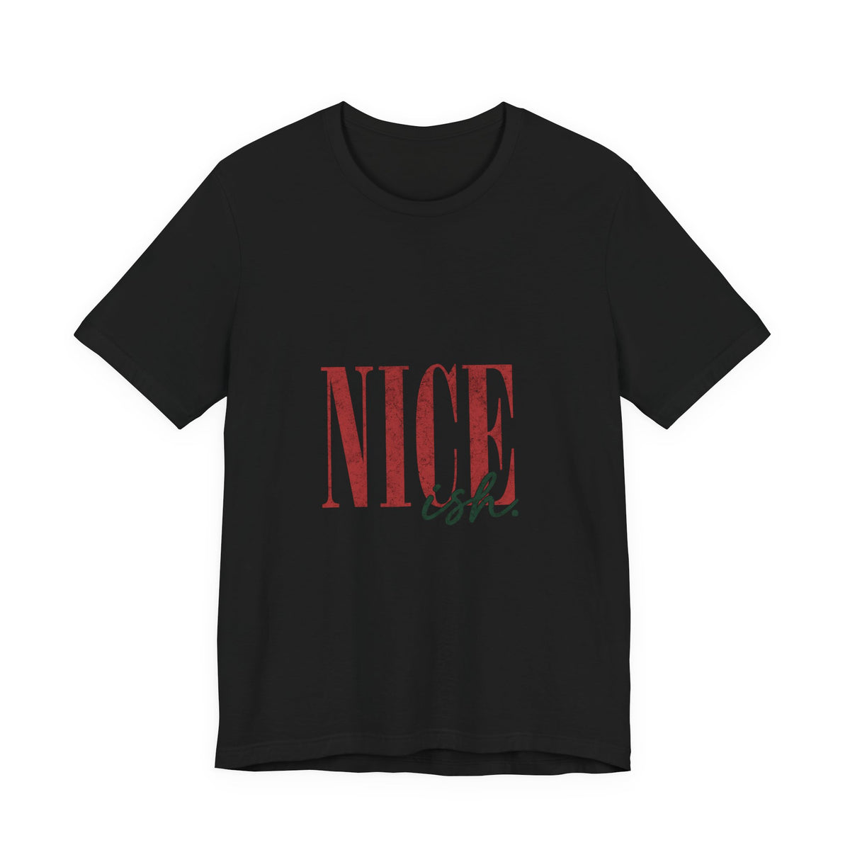 Nice-ish T-Shirt — Vintage Pink Typography Tee