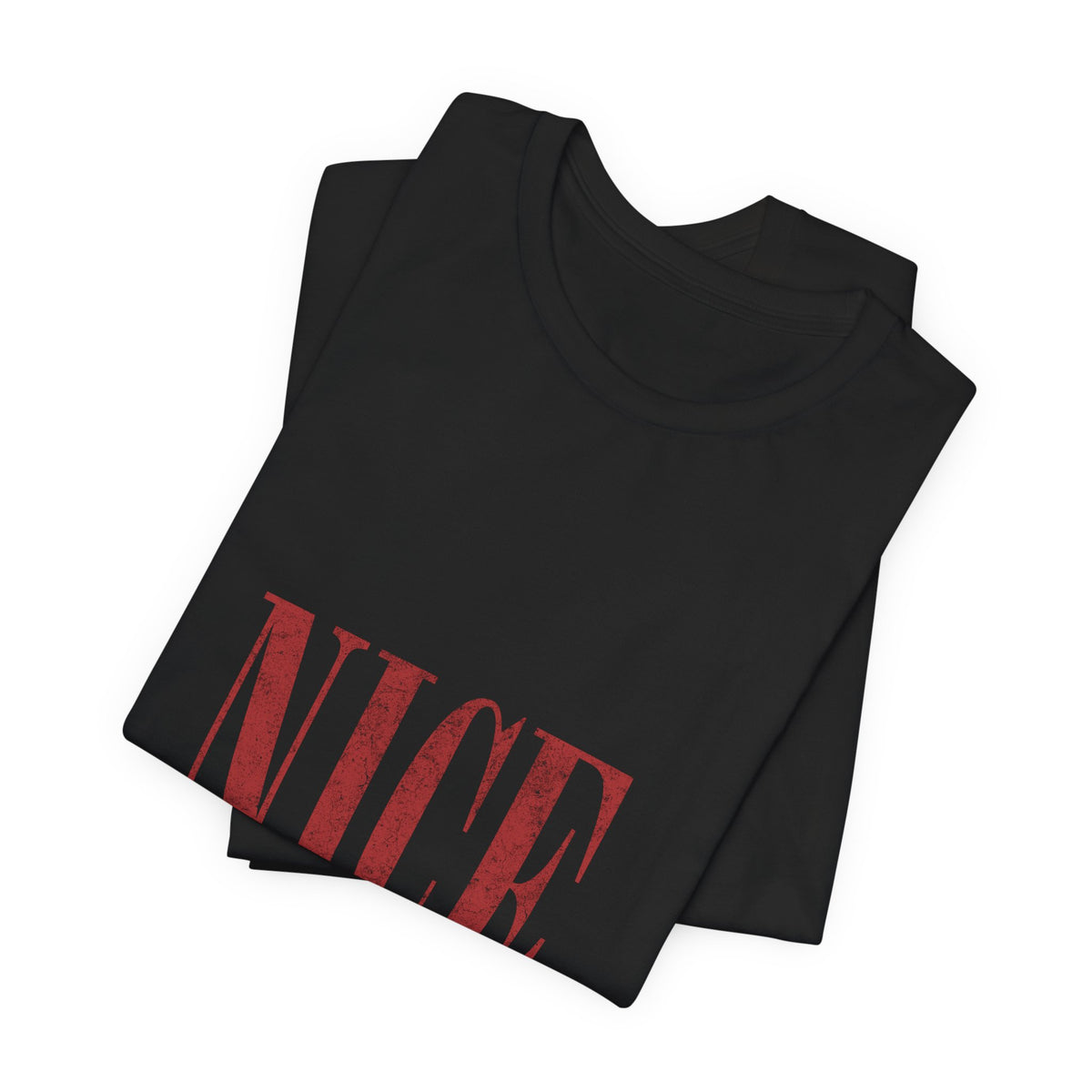 Nice-ish T-Shirt — Vintage Pink Typography Tee