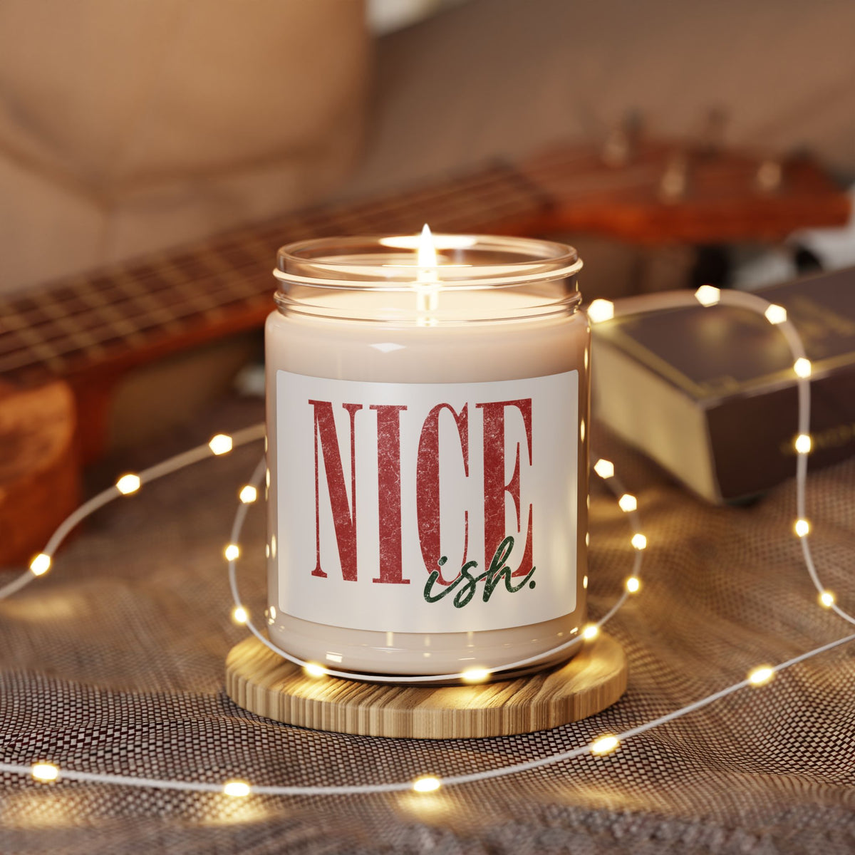 Nice-ish Scented Soy Candle — 9oz Holiday/Everyday Gift