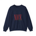 Nice-ish Crewneck Sweatshirt – Playful Retro Graphic Pullover
